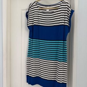 NWOT Tommy Bahama Striped Cap Sleeve Dress, Size L